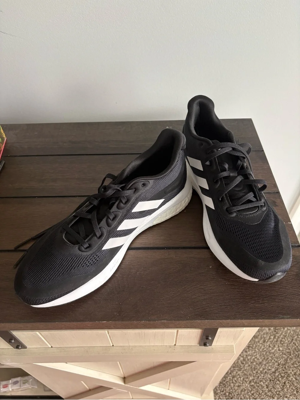 adidas Black and White Athletic Running Sneakers